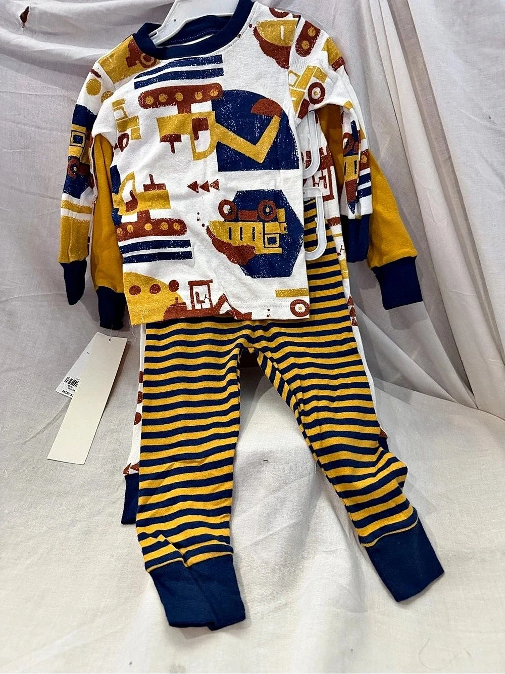 Carter's Baby Pajama Set Yellow & Blue 12M NWT